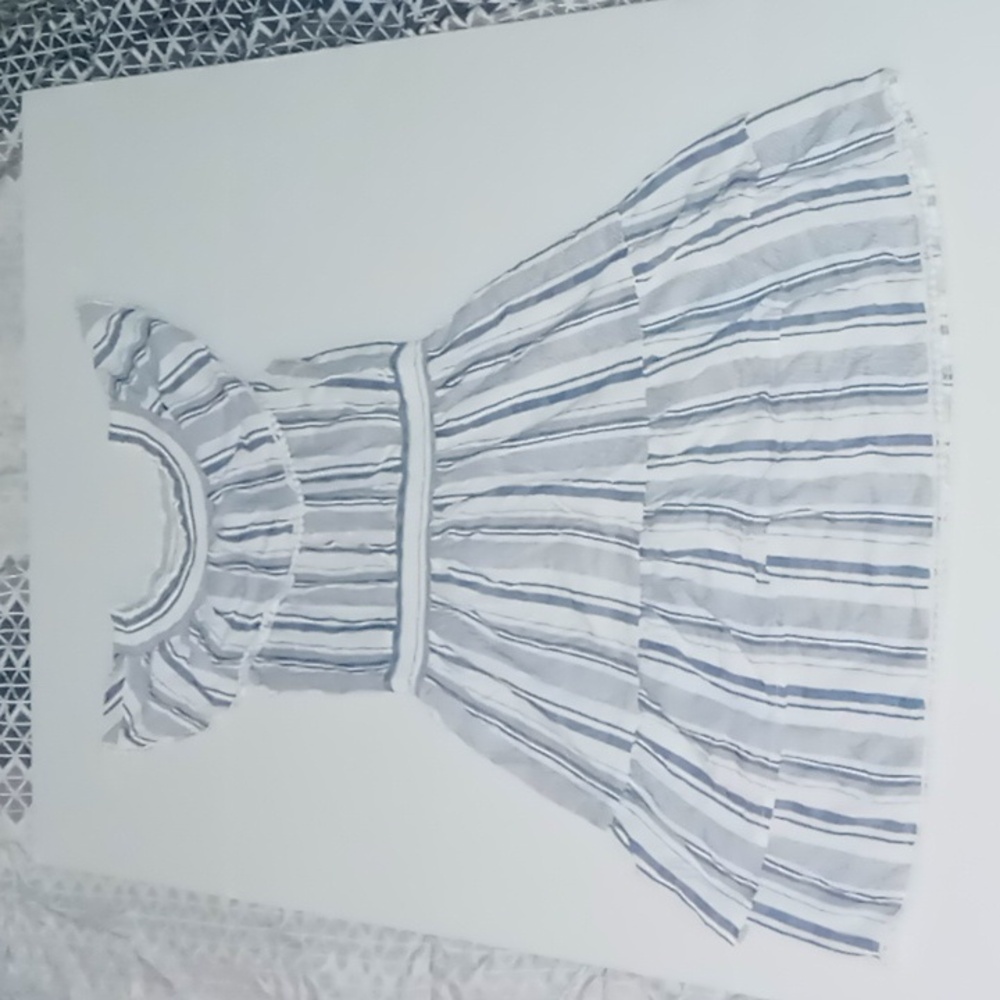 Blue and whit Dress